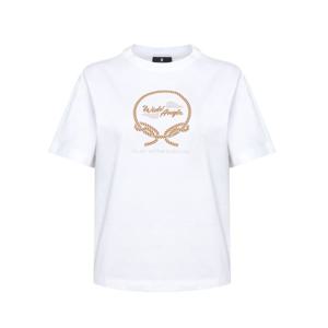 [와이드앵글]여성 CO 아트웍 반팔 라운드 티셔츠 L WWM26292W2