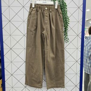 [에꼴리에]에꼴리에 주니어 카치온 원턱 세미와이드 바지 25C520