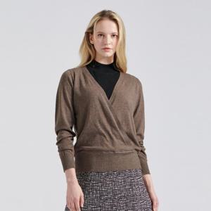 캐리스노트 모크넥 레이어드 랩 니트 (CN3FKT801MW)