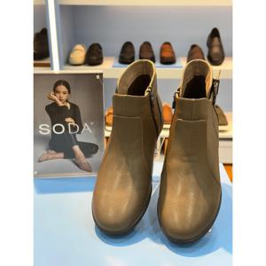 [소다]여성 양가죽 컴포트 쿠션창 기모내피 앵글부츠FLB5030_DG