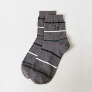 헤지스  26SS  남성 스트라이프 면혼방 중목양말 HZSS6E202G2