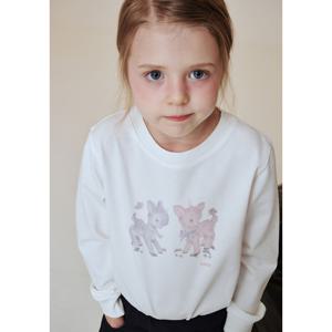 [빈]럭키 밤비 화이트 티셔츠 BA14TS01WTL