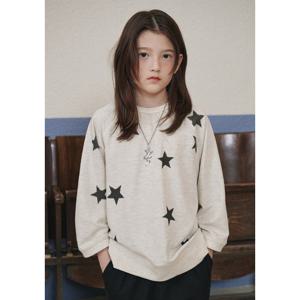 [블루테일]라이트베이지 별패턴 7부 티셔츠AAA7TS05LBL