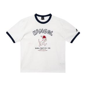 캉골 러시 링거 티셔츠 2827 오프화이트 KSECST28270