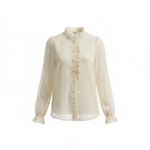 [에이비에프지]진주단추 레이스 블라우스 ADA2HB31D