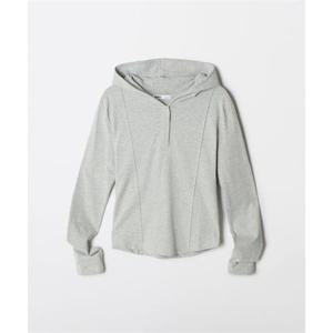 스파오 SPAO [코튼스판] 후드 스냅 긴팔티_SPLWF49GY2 SPLWF49GY2 343515