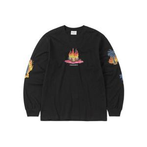 디스이즈네버댓 THISISNEVERTHAT Burning Palm Tree LS Tee Off Black TN241TTSLT02OBK 347863