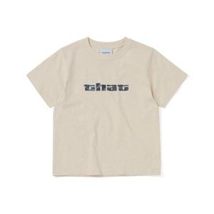 디스이즈네버댓 THISISNEVERTHAT Big Initial W Tee Beige TN241TTSST34BEI 347738