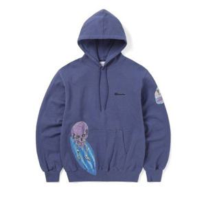 디스이즈네버댓 THISISNEVERTHAT Surfing Skull Hoodie Purple Blue TN241TSWHO05PBU 350196
