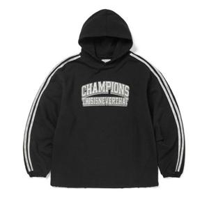 디스이즈네버댓 THISISNEVERTHAT TNT Sports Hoodie Black TN243TSWHO18BLK 350247