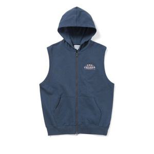 디스이즈네버댓 THISISNEVERTHAT Sleeveless Zip Up Hoodie Deep Water TN251TSWHZ01DEW 350373