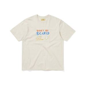 디스이즈네버댓 THISISNEVERTHAT TNT Daniel Johnston Scared Tee Natural DN251TTSST07NAT 351282