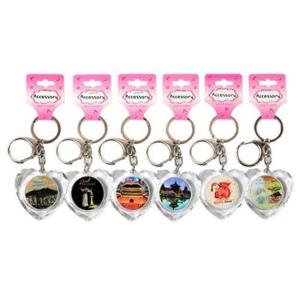 [박씨상방] 크리스탈형 하트 열쇠고리 - 랜덤발송