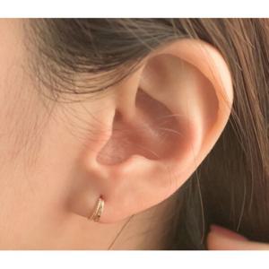 미니골드 14K [THANK YOU]보니또 미니 밀그레인 귀걸이 EMSM4930