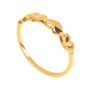 [엘렌쥬얼리]24K 순금 하트 라인 금 반지