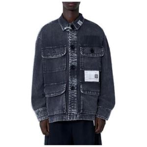 메종 미하라 야스히로 아마추어 꿰맨 밀리터리 셔츠 A14SH083 BLACK TP944175604