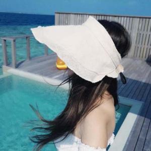 [키린] 여성 돌돌 린넨 여름모자 바캉스모자 비치모자