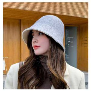 여자버킷햇 여성 양면 배식 버킷햇 5컬러 1P 모직 벙거지 모자