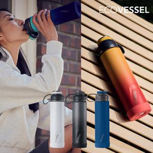 에코베슬 볼더24 대용량 스텐 보온보냉병 거름망 텀블러 709ml