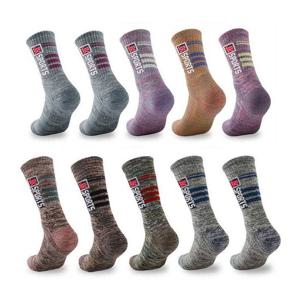 마마로 남성 여성 이중바닥 등산양말 장목 5켤레