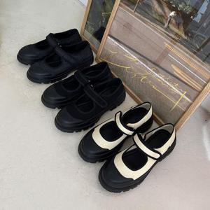 [슈썸] RJ-b6207 여성 봄 캐주얼 패브릭 스니커즈 통굽 슈즈