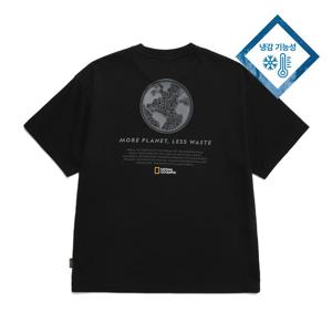 내셔널지오그래픽 N242UTS840 시즌 그래픽 반팔 티셔츠 BLACK