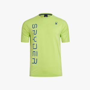 [스파이더] 남성 트레이닝 프론트 레터링 반팔 티셔츠 SPIMCNRS202MLIM