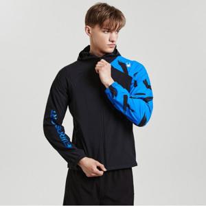 [스파이더] 남성 유로스포츠 경량 방풍 후드 집업 자켓 SPJPCNJK221MBLK