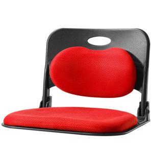 체어포커스 폴더백 하트요추 접이식 좌식 의자 블랙바디