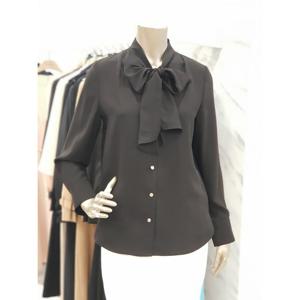 [미니멈]리본 넥 타이 블라우스 MYCGWB8110