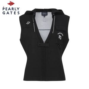 [파리게이츠] [가격 인하] 여성 더블페이스 브이넥 후드 니트 베스트