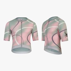 [스파이더] 남성 사이클 그래픽 패턴 반팔 저지 SPJPCNFT503MDPK