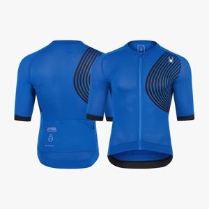 [스파이더] 남성 사이클 더턴 그래픽 패턴 반팔 저지 SPJPCNFT506MBLU