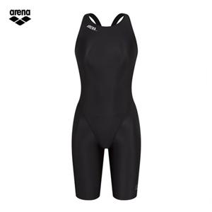 아레나 여성 라운딩 A4FL1CE02 BLK (주머니백 증정)  선수 4부반신 레이서백 실내수영복