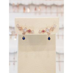 볼라레 세이브존01 1주년선물 별 드롭 큐빅 이어링 spe874