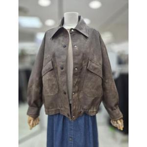 밀스튜디오 세이브존04 오버핏 인조가죽 빈티지 라이더재킷 LQ9LJS113