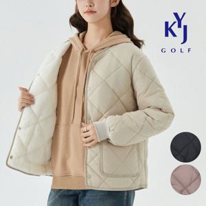 김영주 여성 퀄팅누빔 기모 밍크퍼 패딩점퍼 KOWLJP31