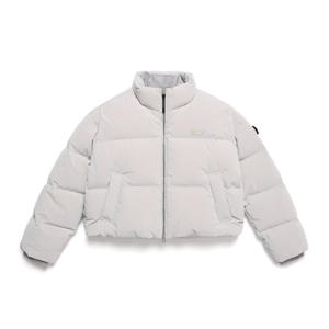 내셔널지오그래픽 N244WDW930 여성 글라리스 크롭 덕다운 점퍼 SILVER GREY