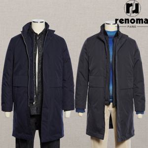 [레노마캐주얼]FW 네이비 그레이 82 구스다운 내피탈부착 프리미엄 반코트 점퍼 ROLMBH0AJD
