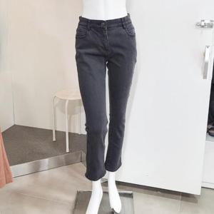 올리비아하슬러 DP01 일자핏 기모 블랙진 OHDWDP107