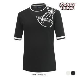 [스팍스]여성 벅스버니 반팔 니트 스웨터 SO1LKT015