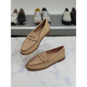 한슈 세이브존03 가죽 프릴리 스웨이드 로퍼 단화 2cm AGHS243058gdA