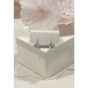 미니골드 14k 바고 원터치 귀걸이 화이트골드 EETM4376