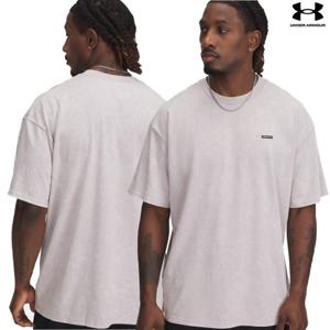 [언더아머] 남성 UA 헤비웨이트 스톤워싱 오버핏 반팔 그레이 1389147