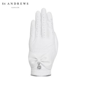 [세인트앤드류스] 여성 리본 레더 한손 장갑