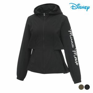 [디즈니골프]여성 레터링 백플리츠 스트링 후드 바람막이 점퍼 DP1LJB006
