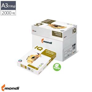 IQ A3 다용도 복사용지 100g 2000매 카피용지 고급용지 복사종이 프린터용 복사