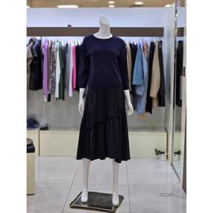 소고트리아나 세이브존07 니트배색 롱 원피스 AH1PA02