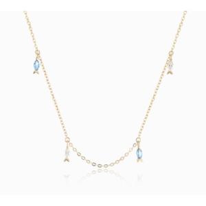 [로이드] 주문제작 탄생석 물고기 10K 목걸이 LNT24007T