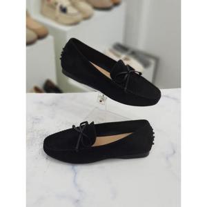 한슈 세이브존09 리본 장식 스웨이드 로퍼 단화 1.5cm HS583036gd